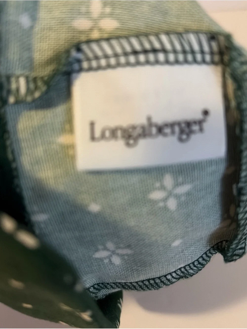 Longaberger 1999 Horizon of Hope Basket Liner - Heritage Green